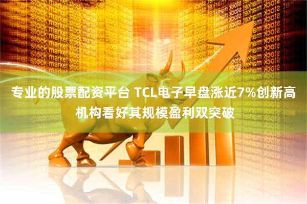 专业的股票配资平台 TCL电子早盘涨近7%创新高 机构看好其规模盈利双突破